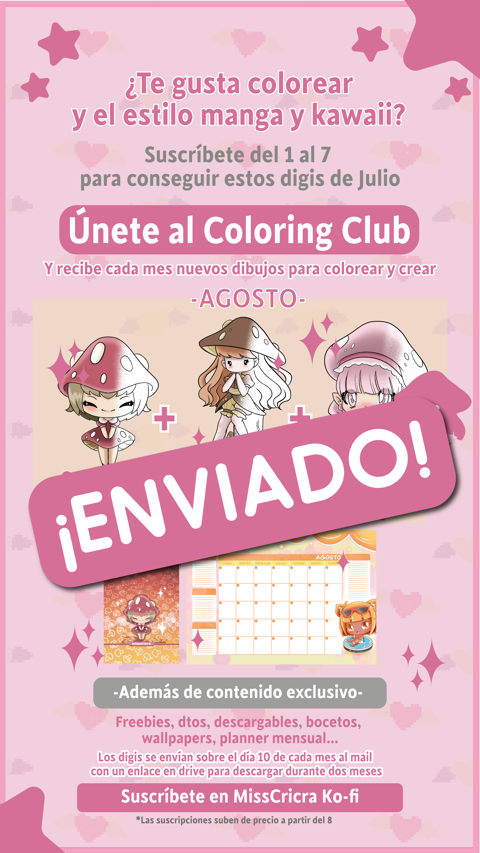 Coloring Club Agosto Enviado