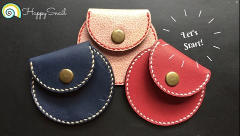 DIY your own round coin purse PDF template