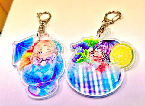 Anime Keychain Ura Sekai Picnic Otherside PicnicKamikoshi Sorawo Nishina  Toriko Acrylic Keyring strap Figure Hanging 6cm - AliExpress