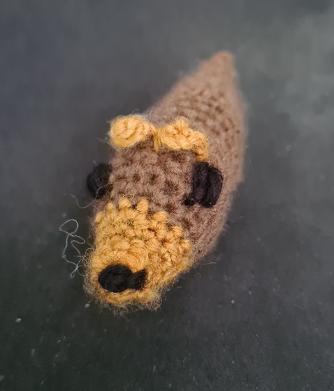 Kelpie in crochet