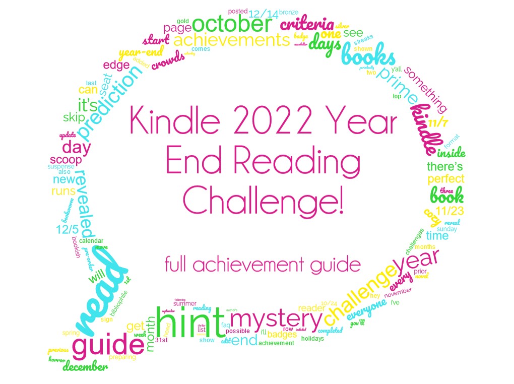 Kindle 2022 Year End Challenge Achievement Guide