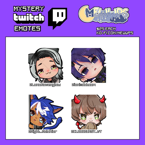 Mystery Emotes - Batch 3 | Also REOPENED