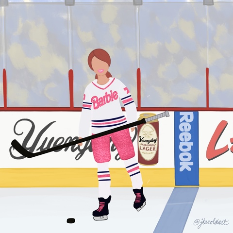 Hockey Barbie!