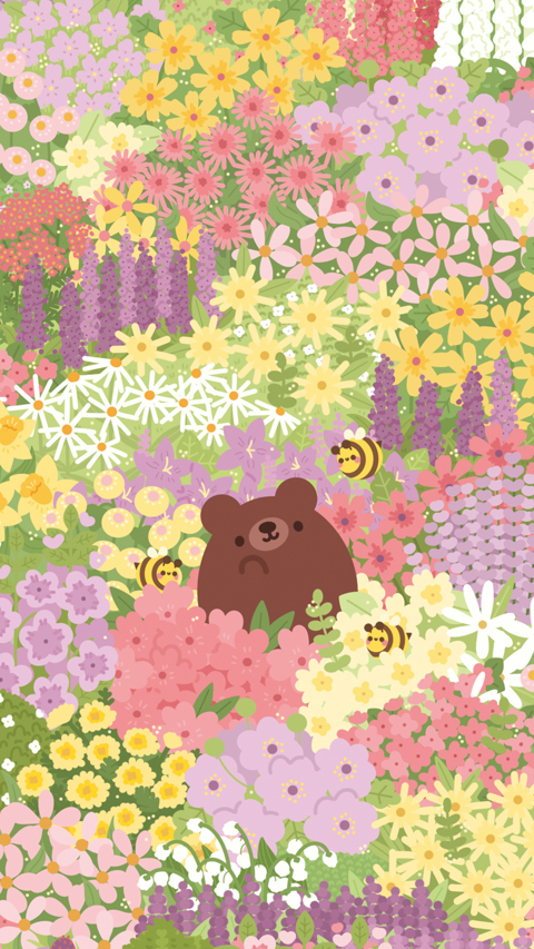 Flower Field Phone Background