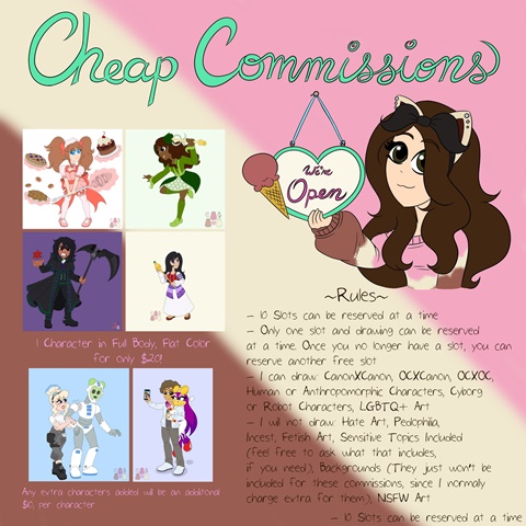 Cheap Commissions Open