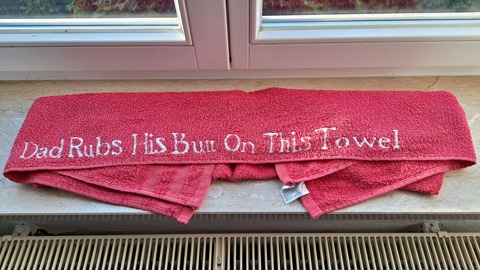Dad Rubs His Butt On This Towel