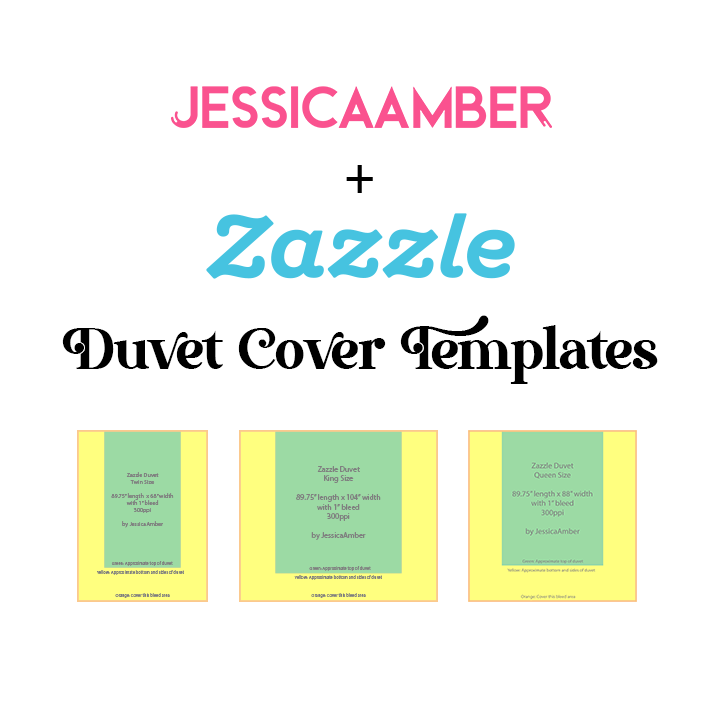 New Product: Zazzle Duvet Cover Templates 