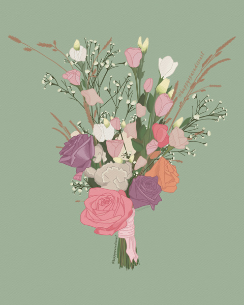 Commission: Wedding Bouquet 💐🤍