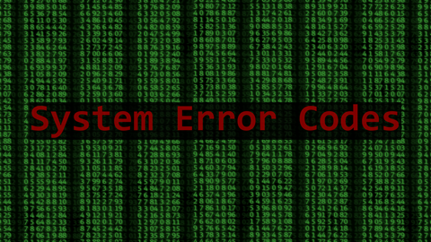 System Error Code