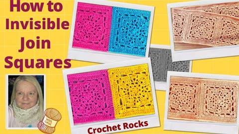 Invisible Join for Crochet Sqares & Seams