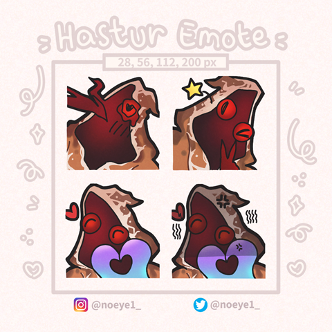 Hastur (IDV) F2U Emotes - Noe ( ง*`꒳´*)ว *. 's Ko-fi Shop - Ko-fi ️ ...