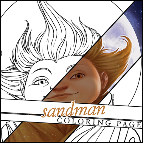 Sandman Coloring Page - Tera's Ko-fi Shop - Ko-fi ️ Where creators get ...