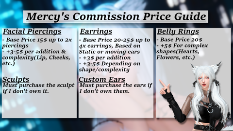 Commission Price Guide