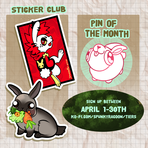 April 2024 Sticker + Pin Club