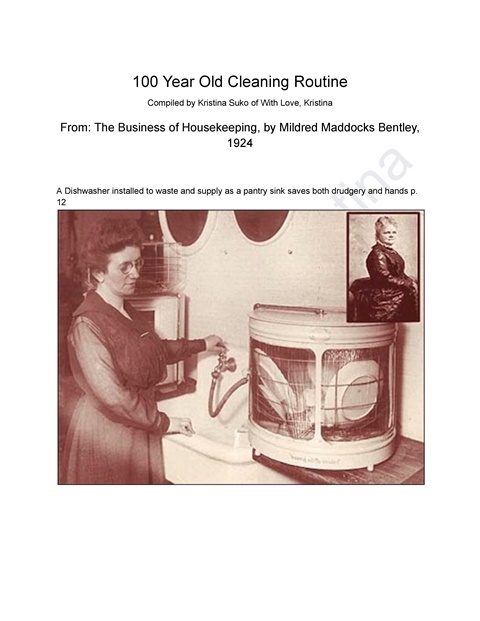 1924 Cleaning Routine
