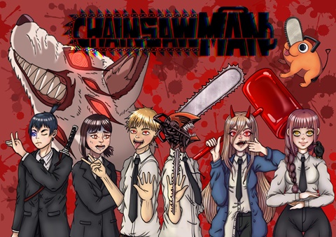 Power Chainsaw Man - PDF Printable Pattern - mimibitscoolcraft's Ko-fi Shop