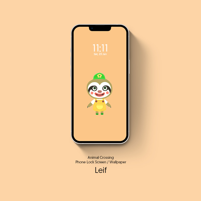 Leif - Animal Crossing Phone Lock Screen Wallpaper