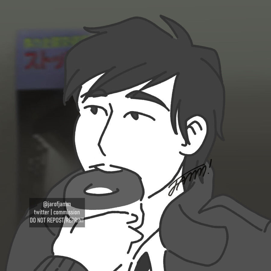 Donut Jerma but it's PS3 Tanimura