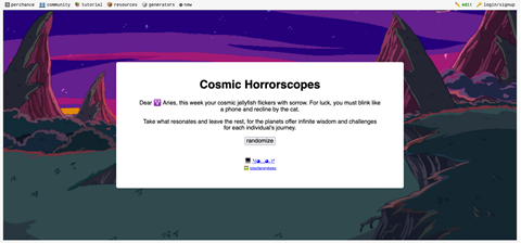 Cosmic Horrorscopes