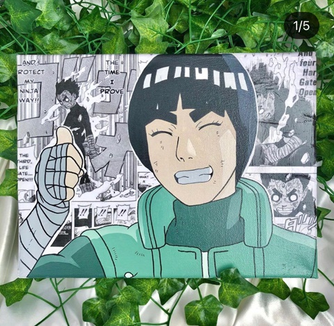 Rock Lee with manga panels - Artistworld's Ko-fi Shop - Ko-fi ❤️ Where  creators get support from fans through donations, memberships, shop sales  and more! The original 'Buy Me a Coffee' Page.
