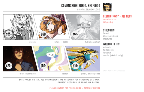 Commission Sheet - 2022 - INACTIVE
