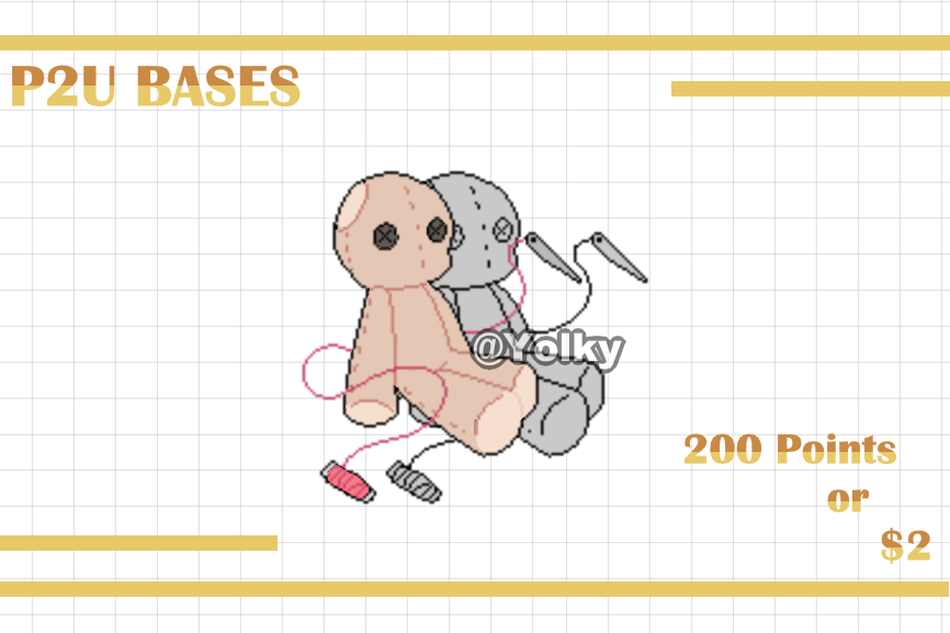 Chibi and Plushies Base] P2U - Yolky's Ko-fi Shop - Ko-fi ❤️ Where creators  get support from fans through donations, memberships, shop sales and more!  The original 'Buy Me a Coffee' Page.