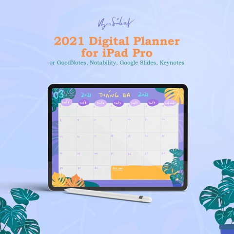 2021 Digital Planner for iPad Pro