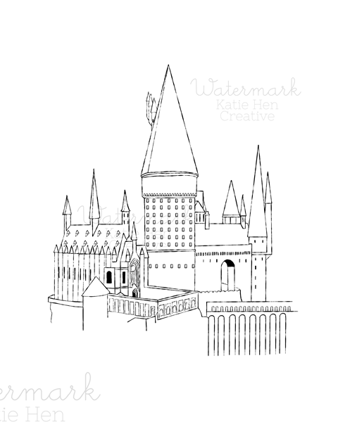 Wizard Castle Print - Katie Hen Creative's Ko-fi Shop - Ko-fi ️ Where ...