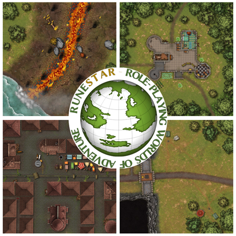 Another 4 Battlemaps added - one with Lava! 