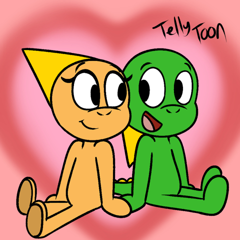 Valentine Doodle 2024 - Dino and Bella