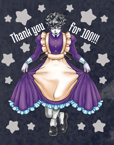 Maid Omri for 100 followers on twitter 