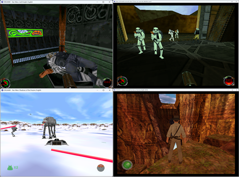 Early 3D Star Wars and Indiana Jones