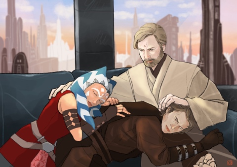 Obi-Wan, Anankin and Ahsoka