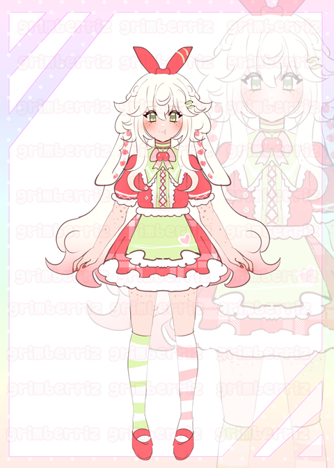 Cherry Bunny Adoptable CLOSED - Rin's Ko-fi Shop - Ko-fi ️ Where ...