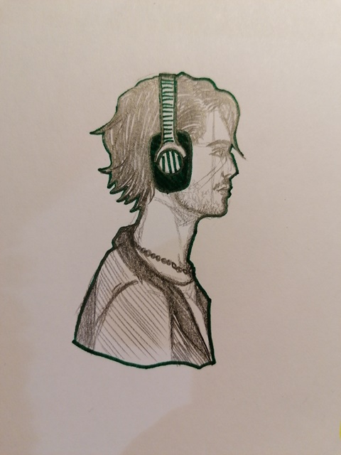 Dude with headphones 
