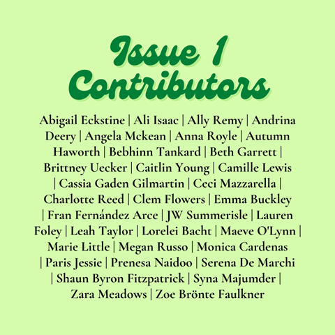 Issue 1 Contributors! 