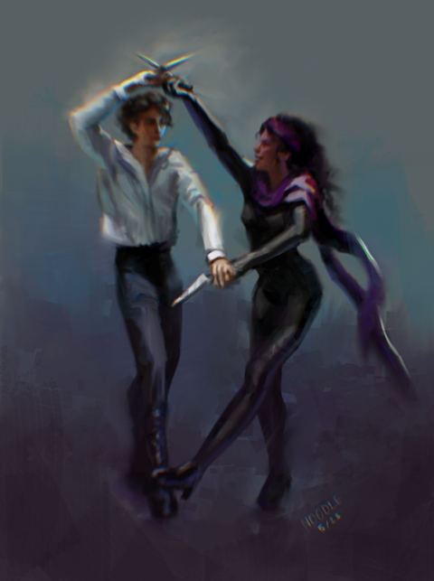 Imp and Regent, Ballroom Dance with Knives