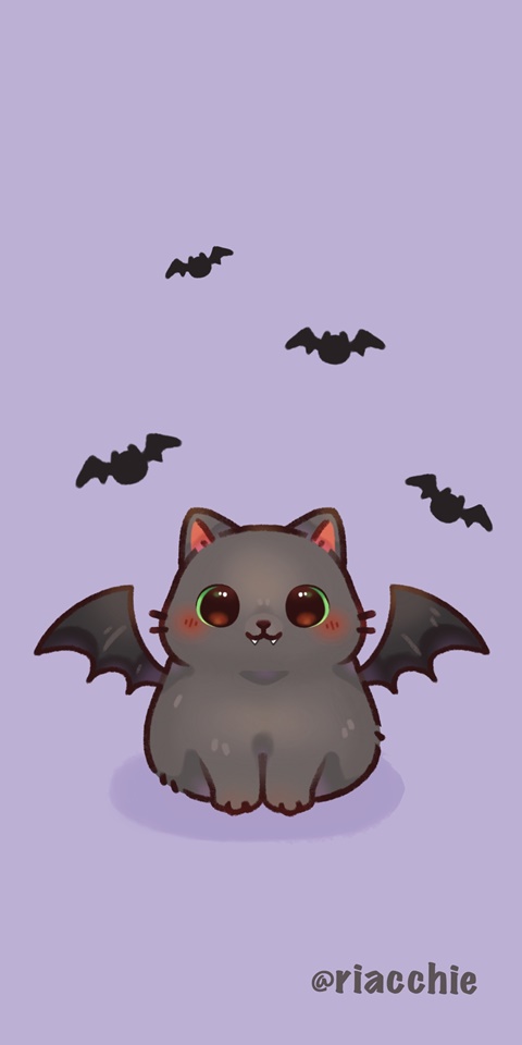 Bat Kitty Wallpaper