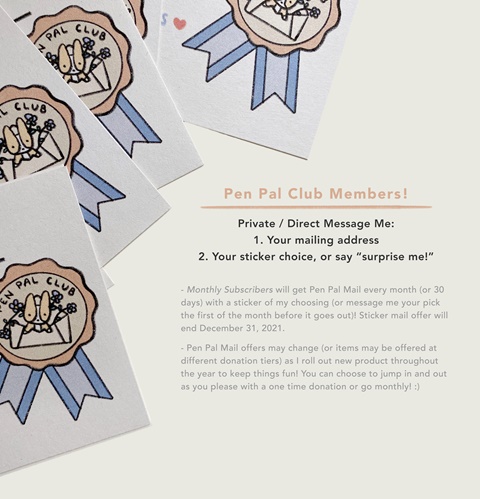 2021 Pen Pal Club Members!