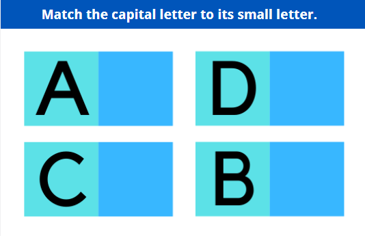 Try our Letter Matching - Capital and Small Letter