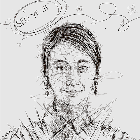 Seo Yo Ji Scribble Portrait Art
