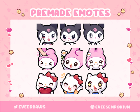 sanrio emotes - Evie ^-^'s Ko-fi Shop - Ko-fi ️ Where creators get ...