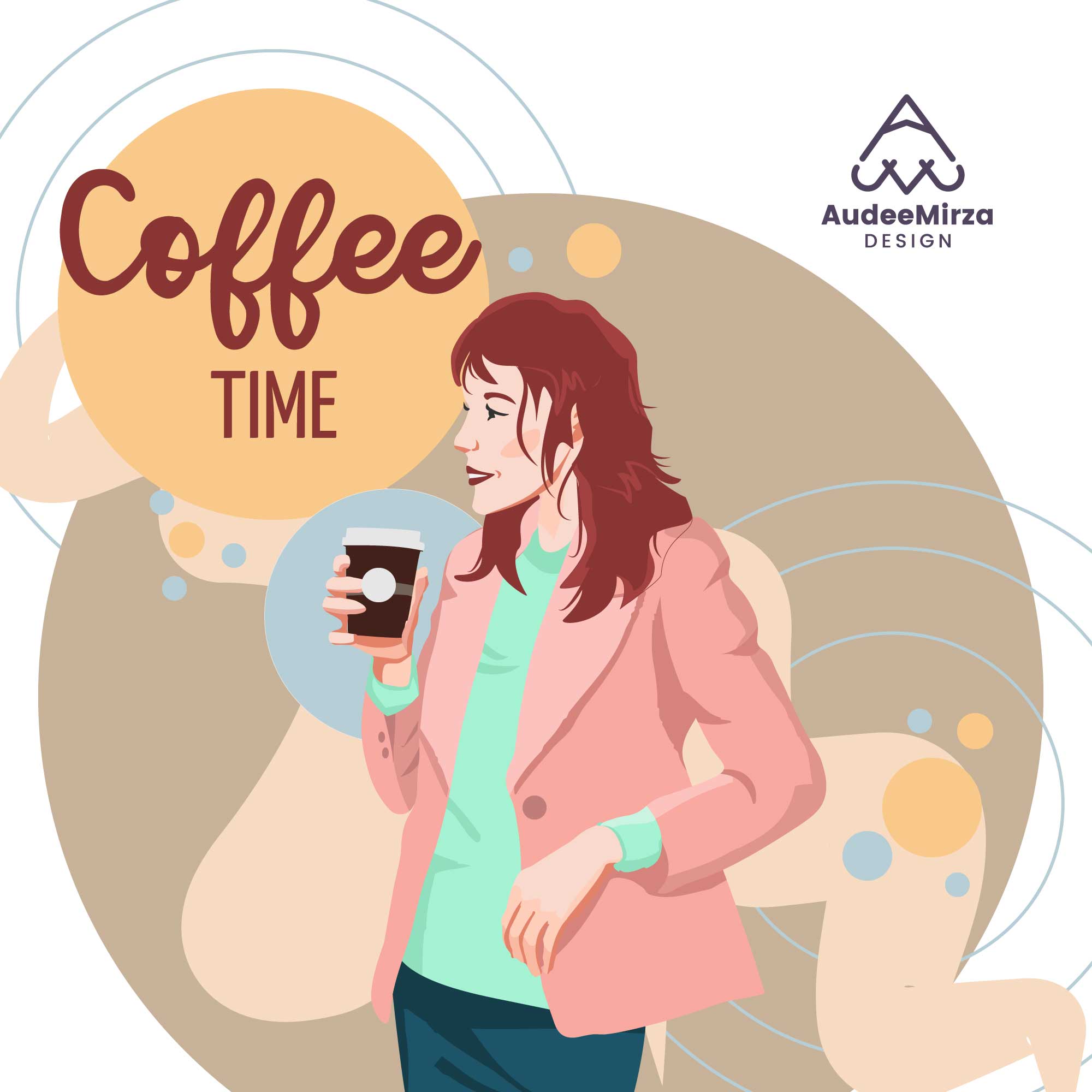 Coffee Time Vector Illustration