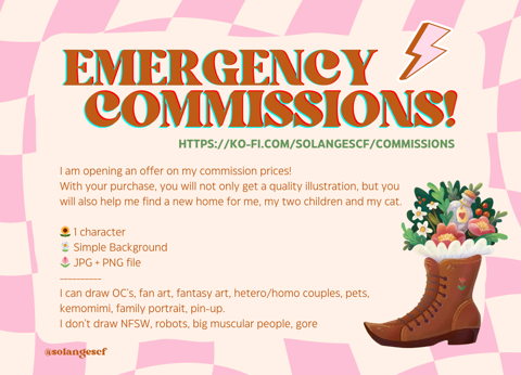 Emergency Commissions!