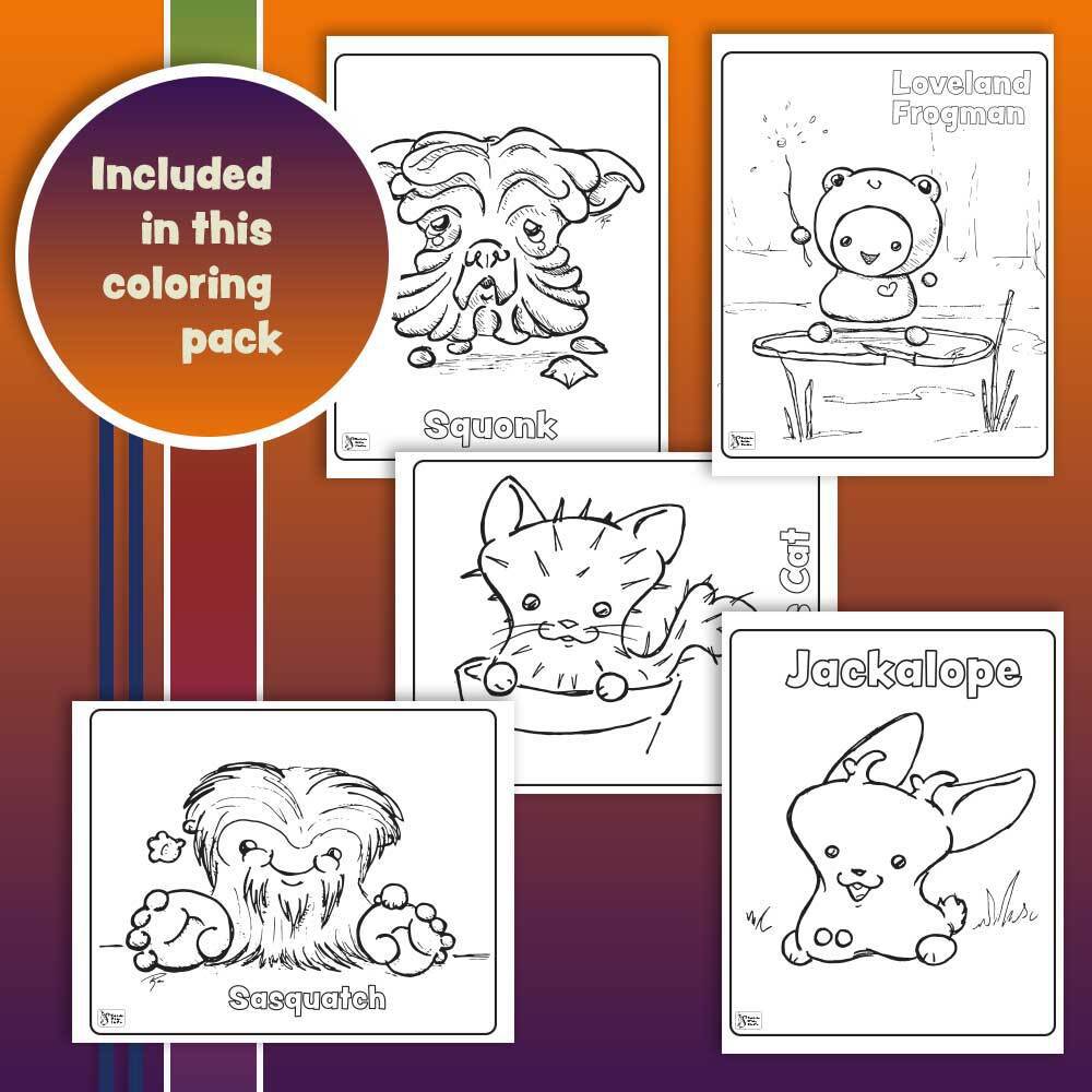 Cryptid Coloring Pack Live!