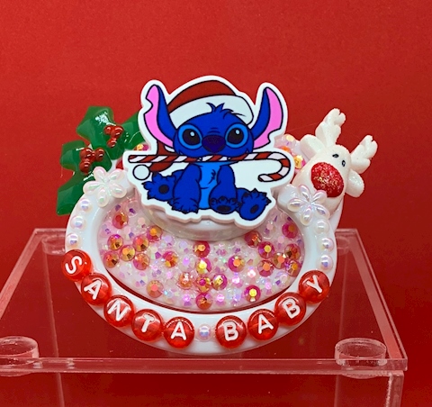 Cute Christmas adult pacifier (Stitch inspired)