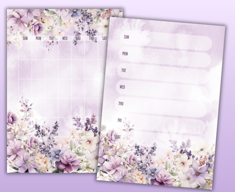 Enjoy these pretty planners any month of the year!
