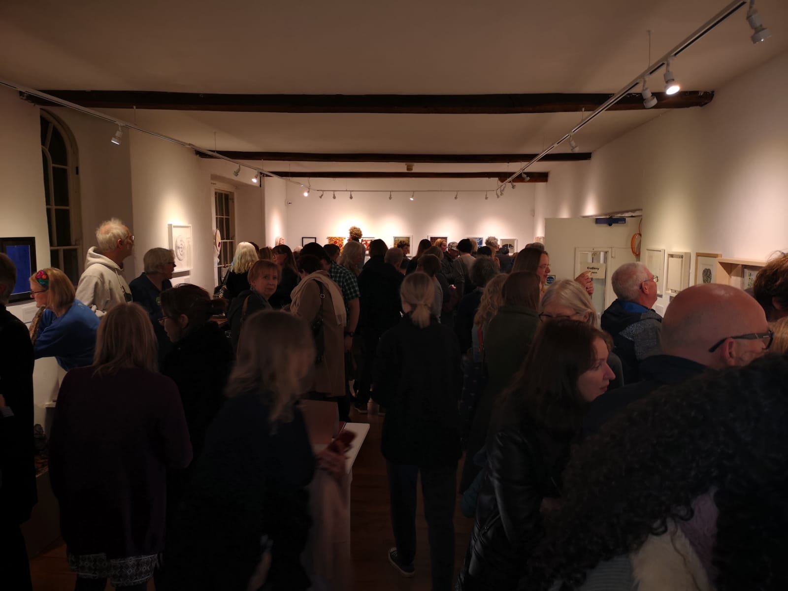 The Crowds at the Opening of FIFTY BEES 4
