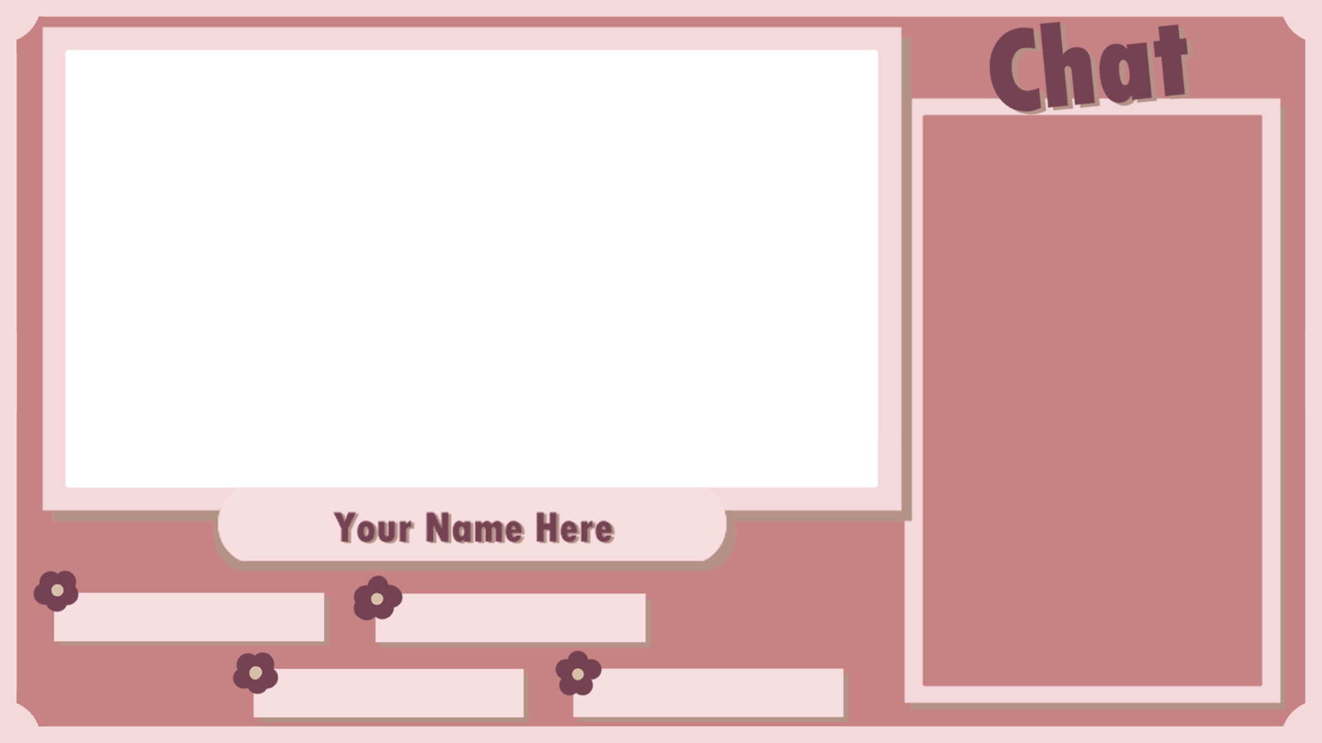 FREE Just Chatting Screen, Twitch Chat Overlay