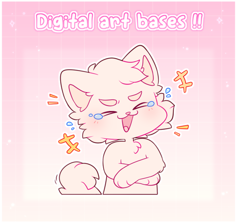 Telegram sticker - Laughing 藍 - digital art base - Louloous's Ko-fi ...